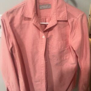 Everlane Coral Button-Up Blouse